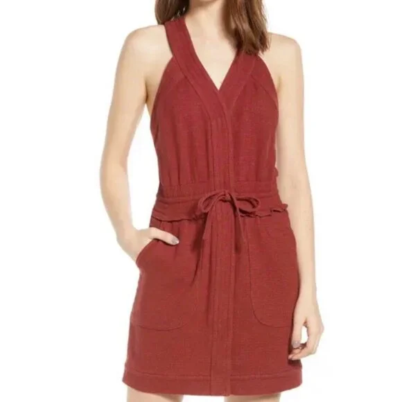 rebecca minkoff red dress Rebecca Minkoff Red Layered Silk Keri Sleeveless Shift Dress Size 6 NWOT